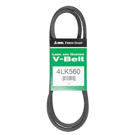 Mbl Mitsuboshi Super KB Standard V-Belt 0.5 in. W X 56 in. L For Riding Mowers 4LK560A